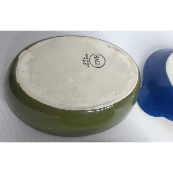 Vintage Hall Baking Dish Custard Cup Au Gratin Assorted SET OF 5 - Picture 4 of 7